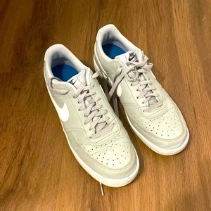 Gray Nike Court Vision Low